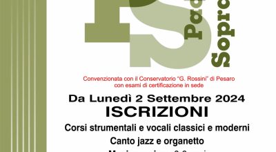 Apertura iscrizioni civica scuola di musica “P. Soprani”